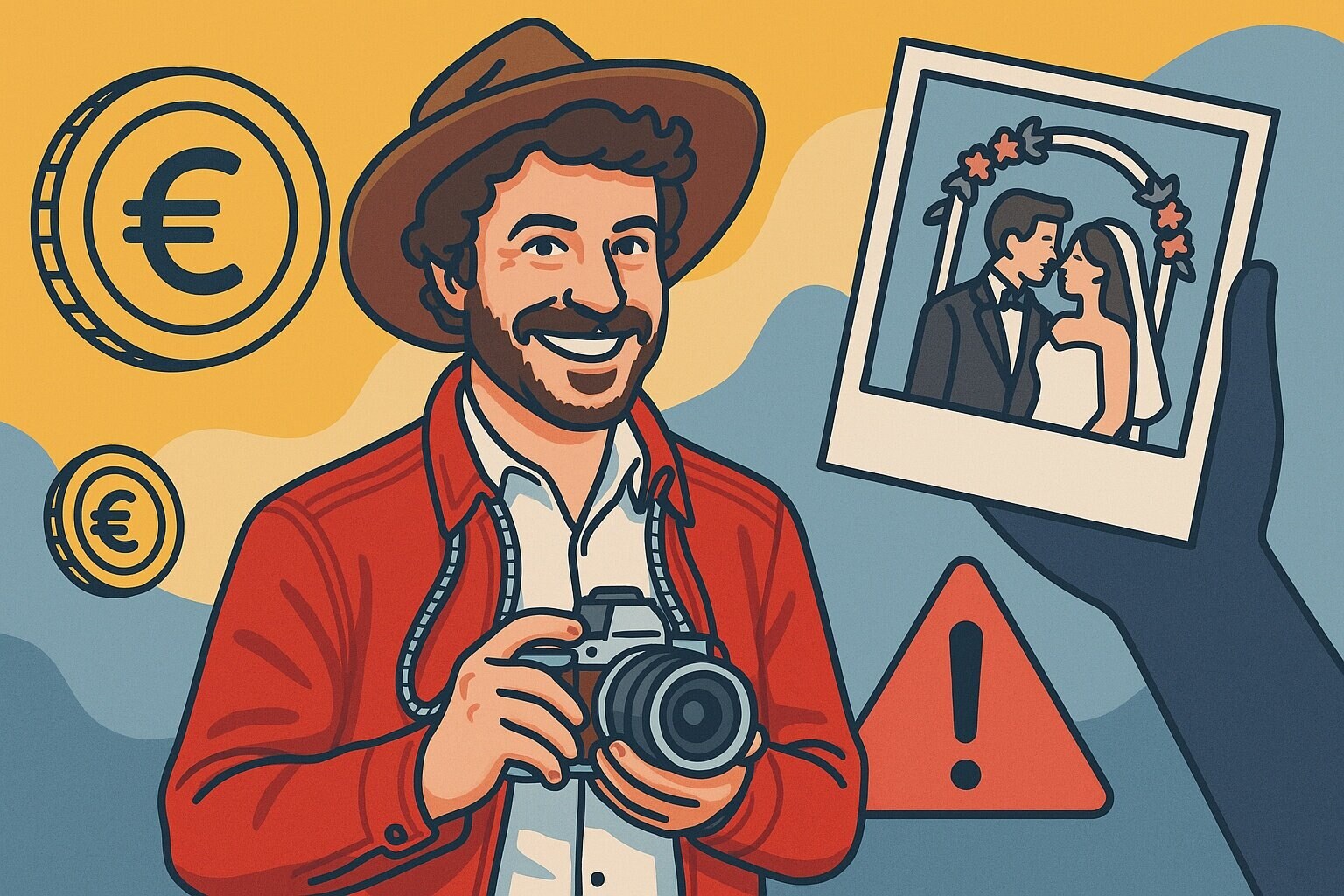 Illustration pour les prix des photographe de mariage article de blog selon l'expérience de Tommy Loska
